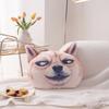 Realistic 3D Printed Dog Pillow Comfortable and Durability Plush Velvet Cushion for Animal Lover Optional Prints