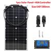 300W 600W Solar Panel Kit Flexible Solar Cell with 10A-100A Controller Power Bank For Home Mobile Phone Car RV Camping Outdoor