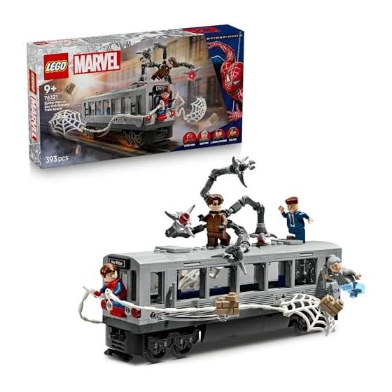 LEGO Marvel Человек-Паук против. Доктор Осьминог Subway Edition Игрушка Подарок на День Рождения Конструктор Мальчики Девочки Дети 9 лет 10 лет 11 лет