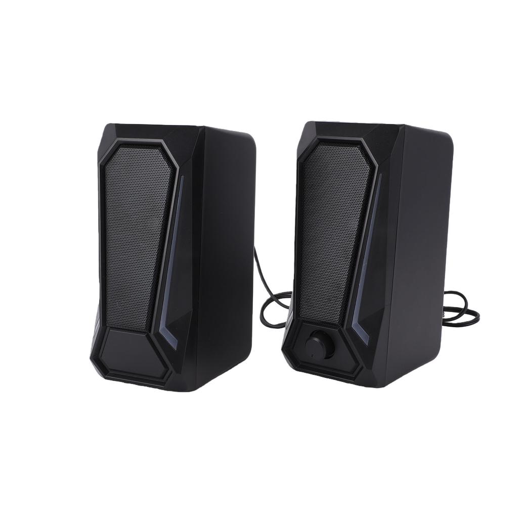 Computer Speakers 2.25 Inch Full Range 5W Peak Power USB Powered 2.0 Channel RGB PC Speakers with Stereo Sound 3.5mm