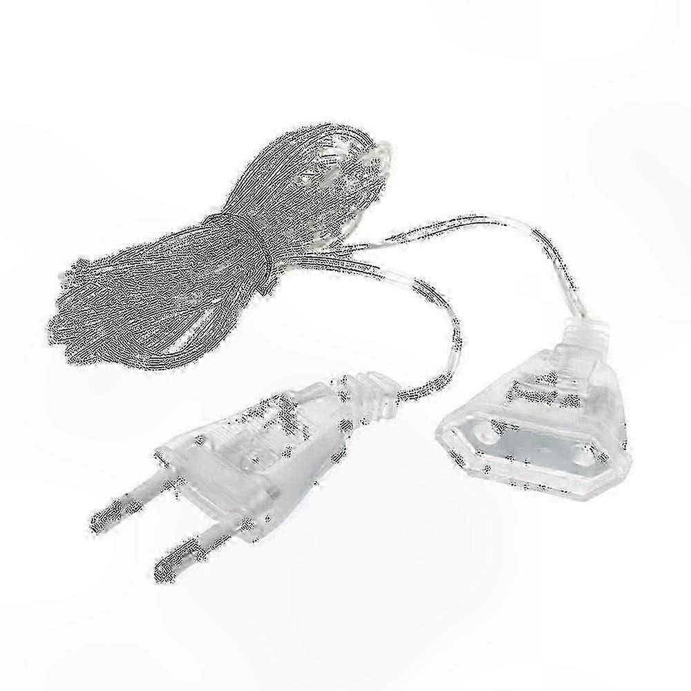 5m Transparent Extension Cord Standard Power Cable