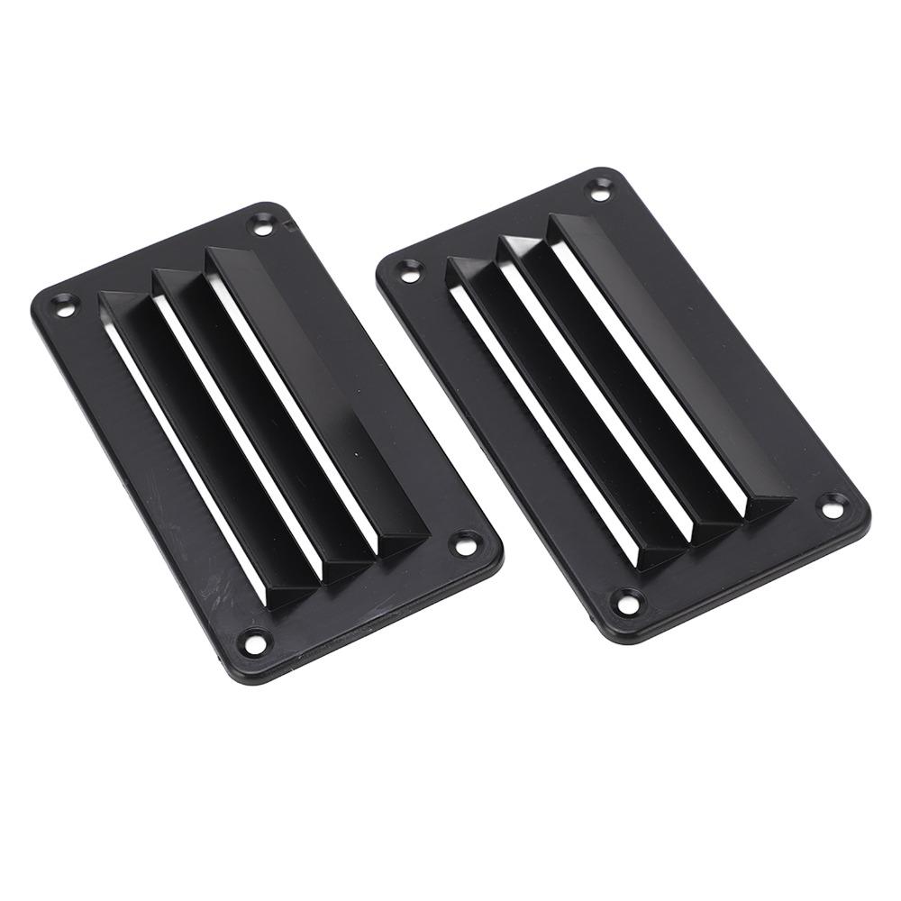 2pcs Black RV Air Vent Louver Vent Cover Outlet Grille Louver RV Ventilation Outlet  Office Use
