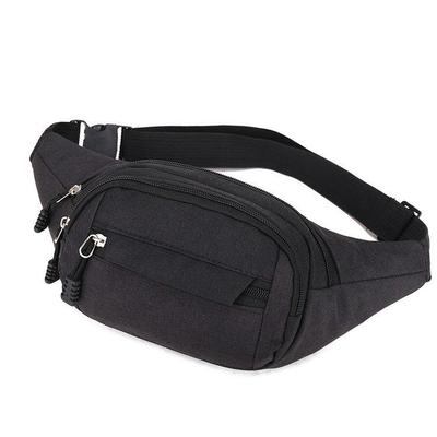 Unisex Water-Resistant Oxford Fanny Pack: Large Capacity Crossbody Bag for Running & Daily Use