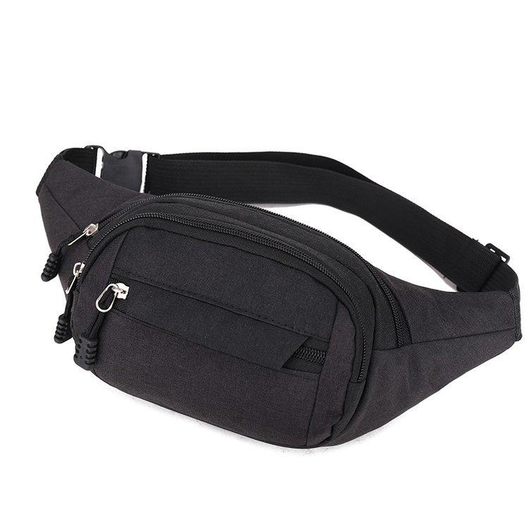 Unisex Water-Resistant Oxford Fanny Pack: Large Capacity Crossbody Bag for Running & Daily Use
