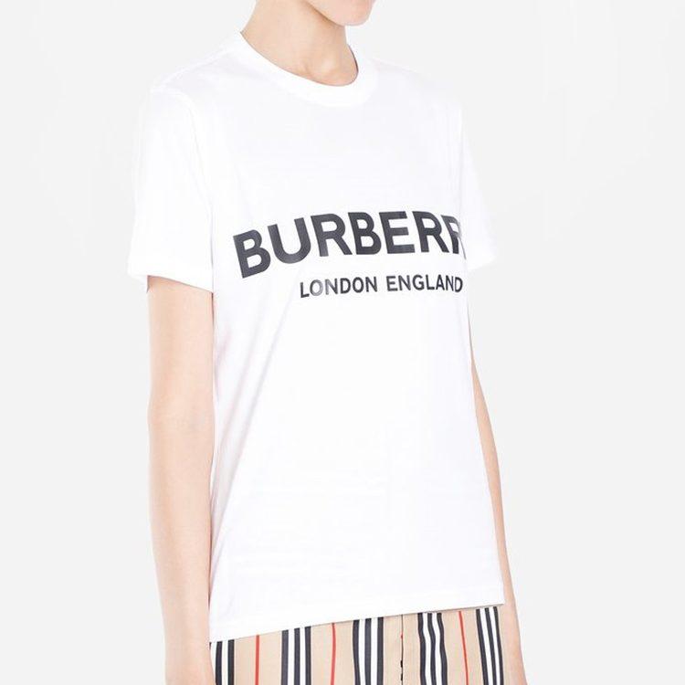 Burberry Pre Owned 2000s Logo Print Crew Neck T Shirt 80088941