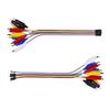 2Pieces Practical Color Coded Jumper Cables with Medium Sleeve for Electronics Experiments and Professional Applications