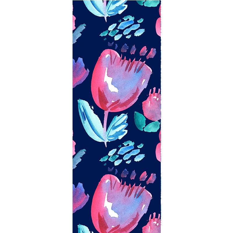 Foldable Portable Anti-slip Rubber Print Yoga Mat Towel