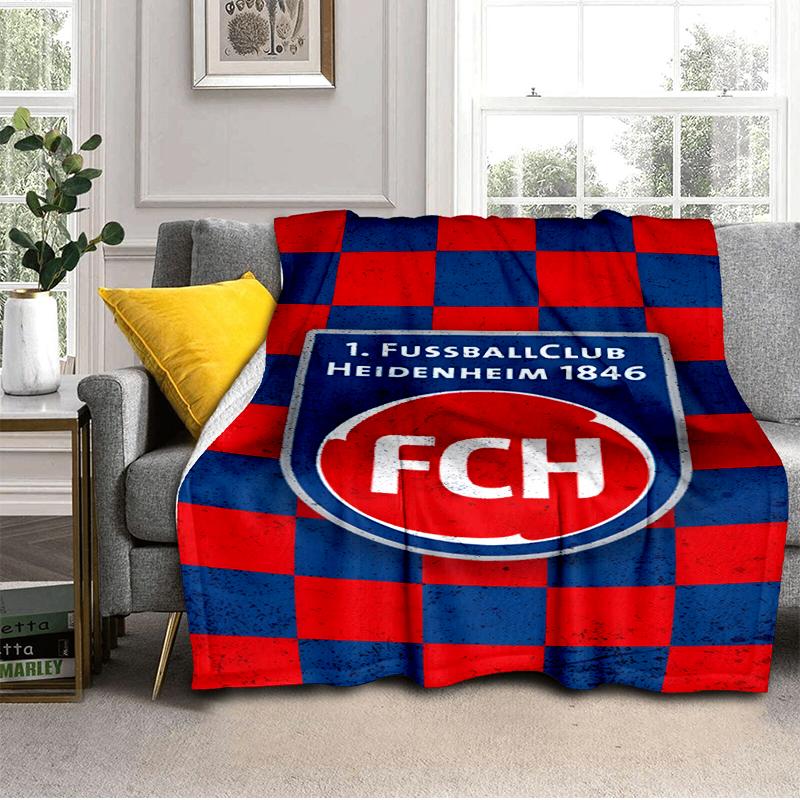 Heidenheim Squad Blanket Lightweight Ideal Bedding Blanket Perfect for Travel, Camping, Living Rooms, Offices, Sofas, Fan Christmas gift