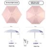 Capsule sun umbrella female sunscreen anti-ultraviolet sunshade umbrella dual-use mini five-fold ultra-light, compact and portable