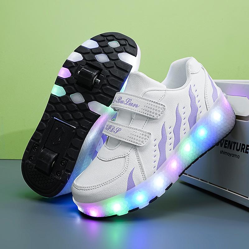 Cross-Border LED Charging Roller Shoes for All Ages - Wheel Shoes In Stock
