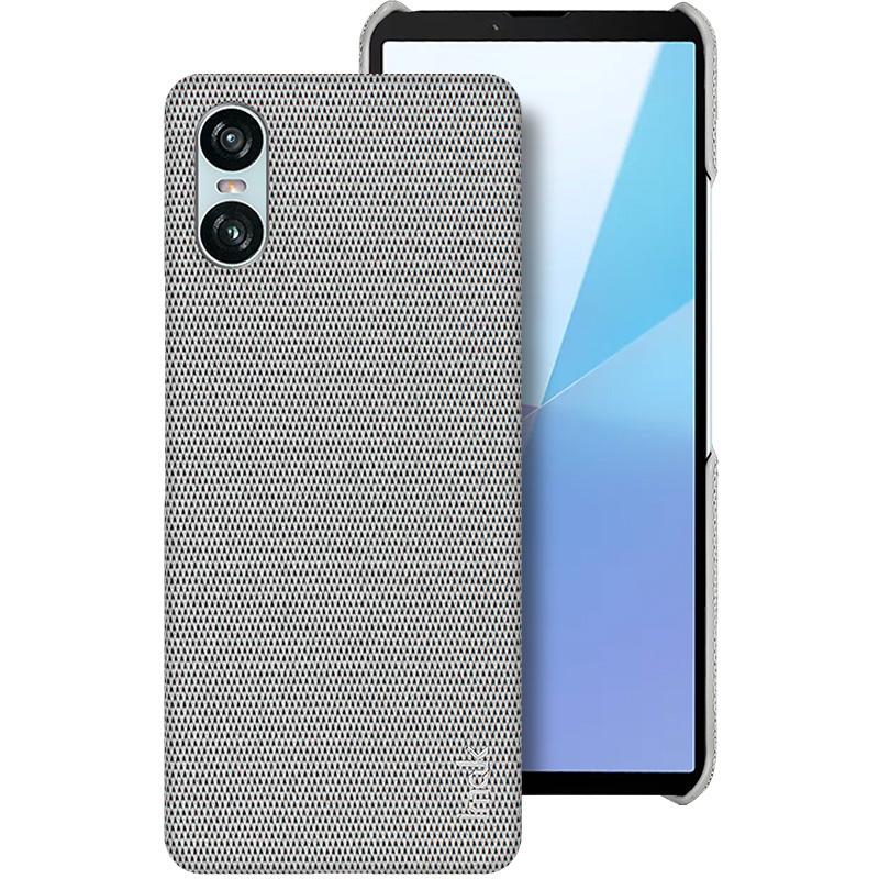 IMAK Ruiyi Series for Sony Xperia 10 VI Case Fabric Texture Leather+PC Phone Back Cover