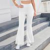 2026 European Trendy Women's High-Waist Striped Micro Flare Sports Casual Pants