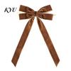 Soft Flannel Bow Ornaments Velvet Ribbon Xmas Pendant, Christmas Tree Ornament, Reusable Party Supplies Decorative Retro Style Hanging Pendant