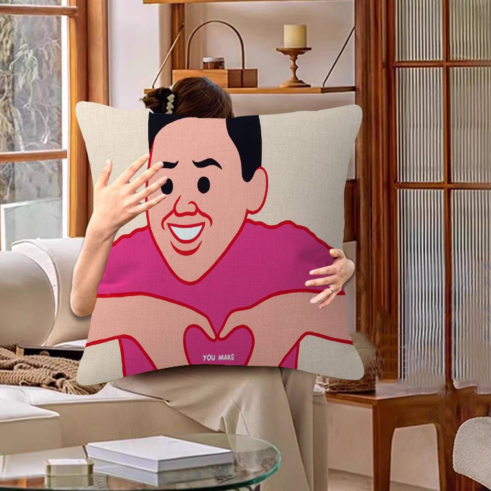 Abstract Funny Joan Cornella Cushion Cover Inches Farmhouse Decor Home Throw Pillow Covers For Couch Decorations