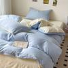 Bedding Four-piece Set Printed Skin-friendly Water Wash Sheets Quilt Cover Pillowcase Set