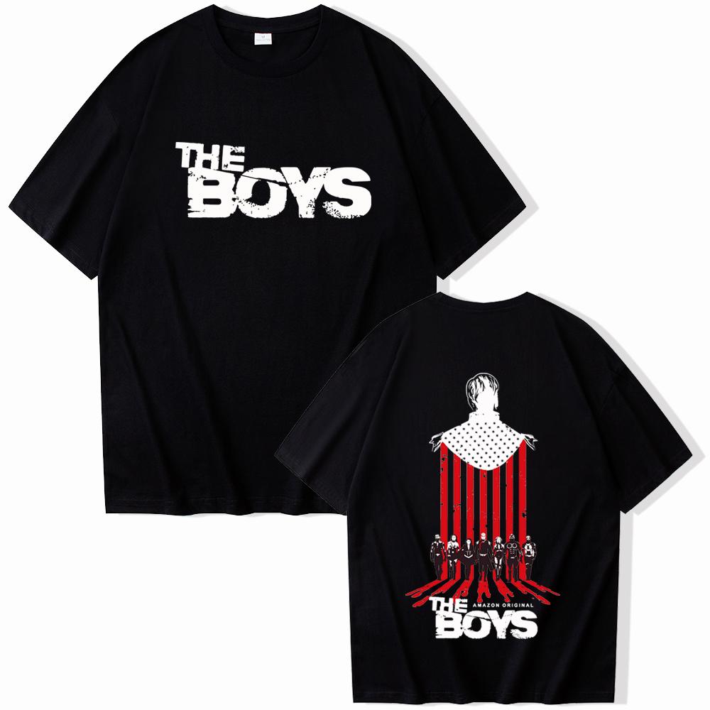 The Boys The Homelander T-Shirts Unisex Harajuku Rundhals Kurzarm Popmusik Shirts Fan Geschenk