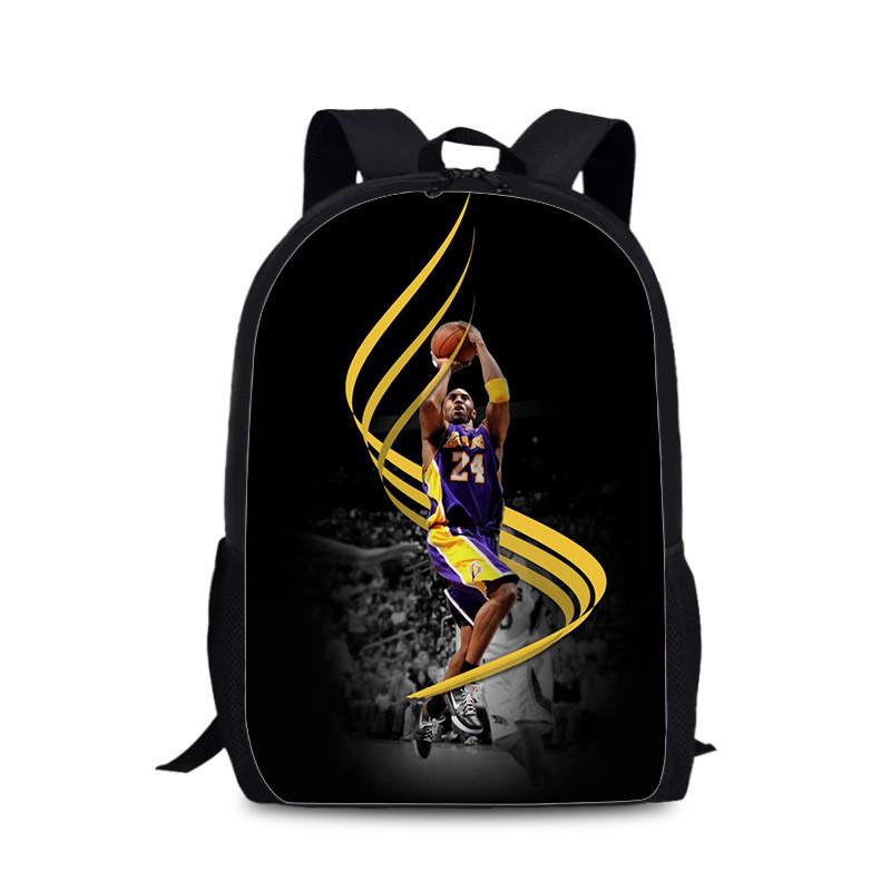 Sac à dos d'université Kobe Bryant en matériau nylon pour un usage quotidien et les activités sportives