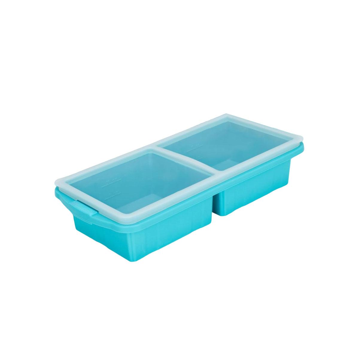 

Silicone Freezer Tray With Lid-Soup Freezer Container molds-Extra Large Ice Cube Tray For freezing soup sauces Dishwasher-Safe 1Pack