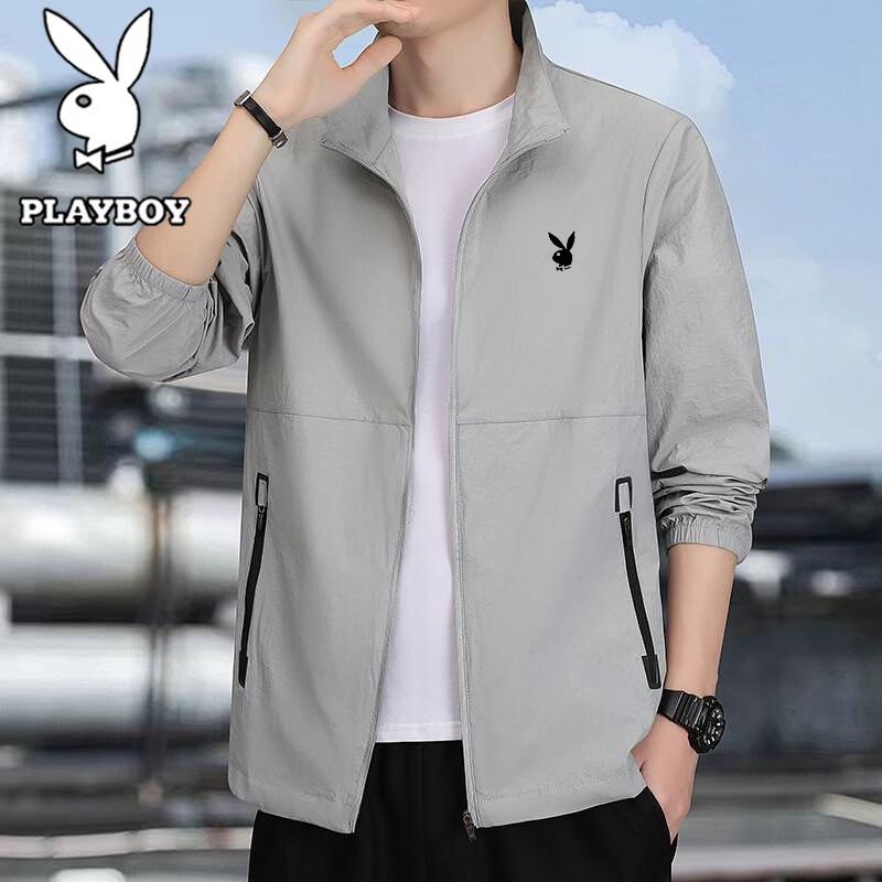 PLAYBOY Men s Summer Lightweight UPF50+ Sun Protection Jacket 3XL