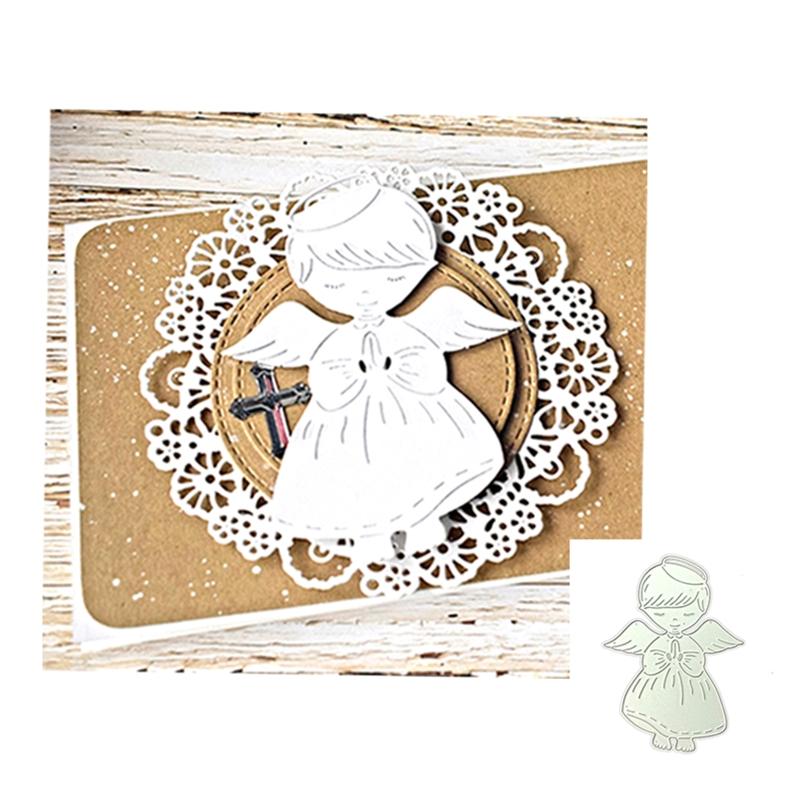 Metal Mold for DIY Supplies Metal Cutting Die Angel Girl Handsize Simple Mold Fine Made DIY Embossing Paper Dies