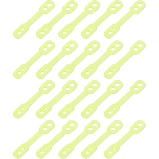 uxcell 40Pcs Clothes Hanger Windproof Plastic Strip Hook, Anti-Slip Off Windproof Fixed Buckle, Anti-Drop Strips Hanger Fixation for Outdoor Indoor