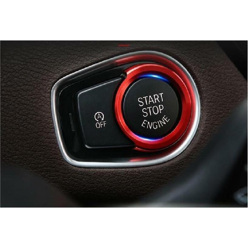 For BMW X3 G01 X4 2018- Red Aluminum Ignition Switch Start Button Ring Trim