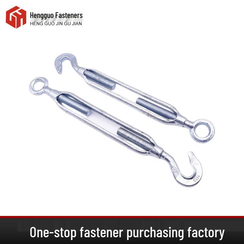 Haken & Haken Spannschloss aus verzinktem Stahl, offener Körper, CC/CO Typ