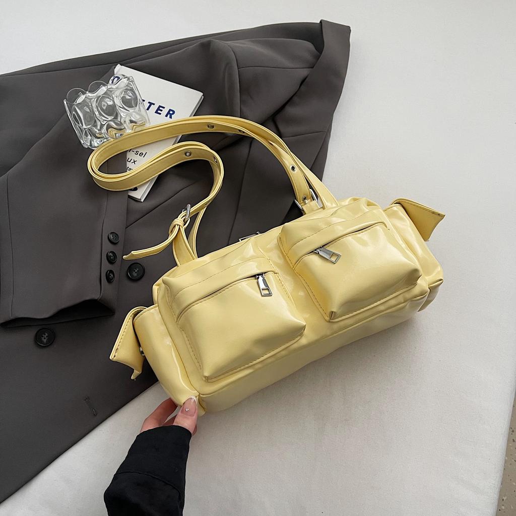 Women Bag Korean Fashion Y2K PU Fashion Simple Shoulder Bag Pures and Bags Crossbody Girls Tote Bags