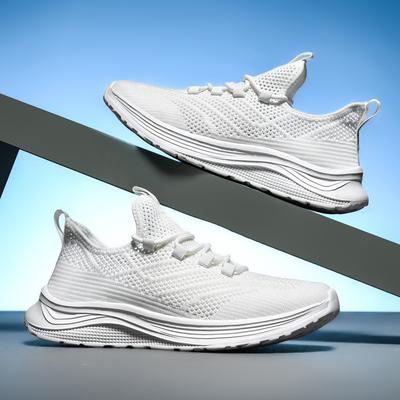 Sapatos Casuais Esportivos de Corrida Masculinos Respiráveis Leves Masculinos Confortáveis Atlético Antiderrapante Tênis Outdoor Clássico Malha Respiráv