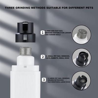 Dog Nail Grinder Rechargeable Paws Grooming Dog Nail File Tool Pet Grooming Toenail File Trimmer With 3 Modes For Families