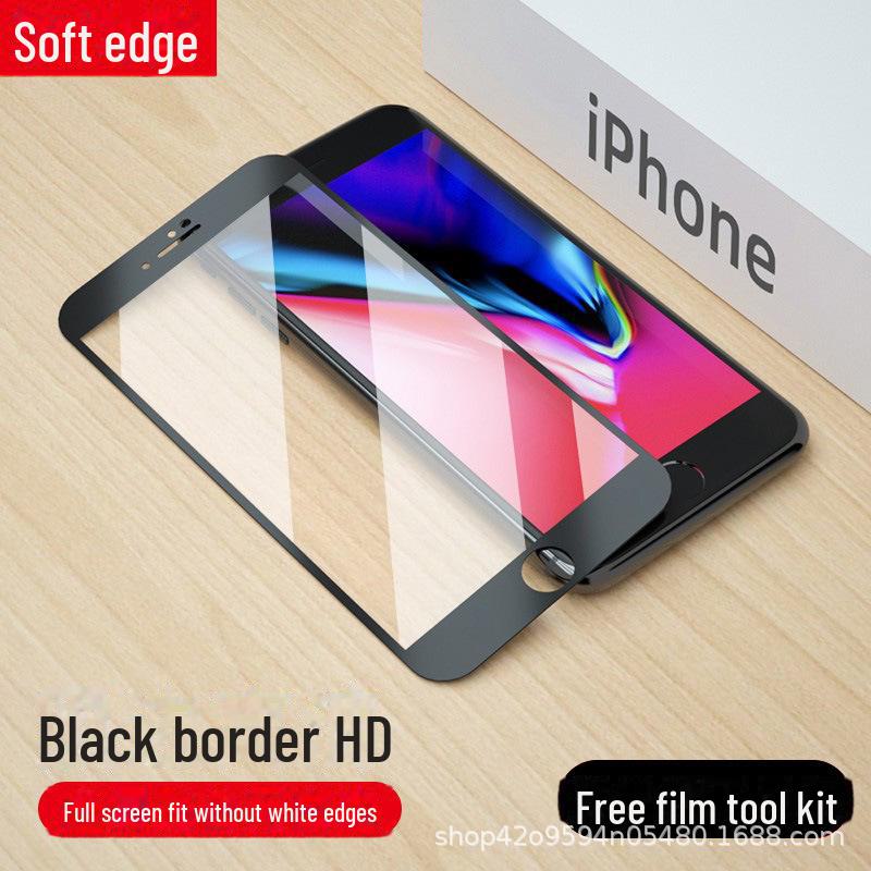 Ochranné tvrzené sklo pro iPhone 6s/7 Plus/8 Plus/SE 2/SE 3 - Pokrytí celého okraje (K dispozici v černé/bílé barvě)