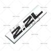 3D Metal 2.0L 2.2L 2.3L 2.4L 2.5L 2.6L 2.7L 2.8L Car Engine Displacement Badge Rear Trunk Emblem Stickers Decorative Accessories