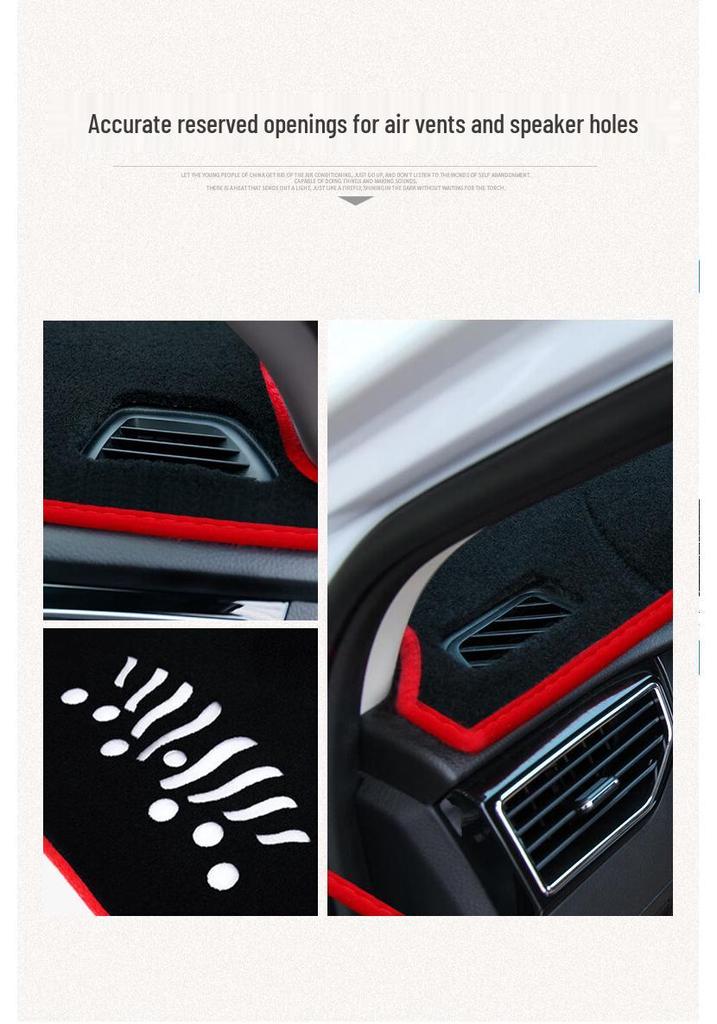 Haval Shenshou Dashboard Anti-glare Sunshade Pad (22-25) - Heat Insulating Console Cover