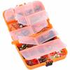 257PCS Fishing Lure Set Metal ABS Corrosion Resistance Anti Winding Fishing Hook Kit for Outdoor with Orange Storage Box