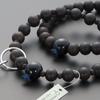 Buddhist Altar Shop Takita Shoten Prayer Beads Jodo Sect Authentic Rosary Beads Striped Ebony Blue Tiger Eye Stone Jodo 9 Pure Silk Hanabon Tenbo