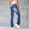 Jeans a zampa elasticizzati rétro piccanti europei e americani 2025 per donna