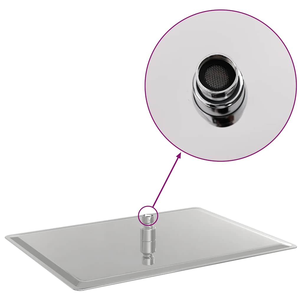Rain Shower Head Stainless Steel 304 40 x 30 cm Rectangular