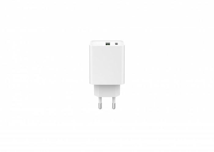 Încărcător rapid - Gembird - TA-UC-PDQC20-01-W - 2 porturi USB-C/A - 20 W - Quick Charge 3.0