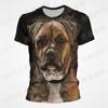 Ανδρική Μόδα 3D Τυπωμένο Ανδρικό T-Shirt Στρογγυλή Λαιμόκοψη Κοντομάνικο Μοντέρνο Street Wear