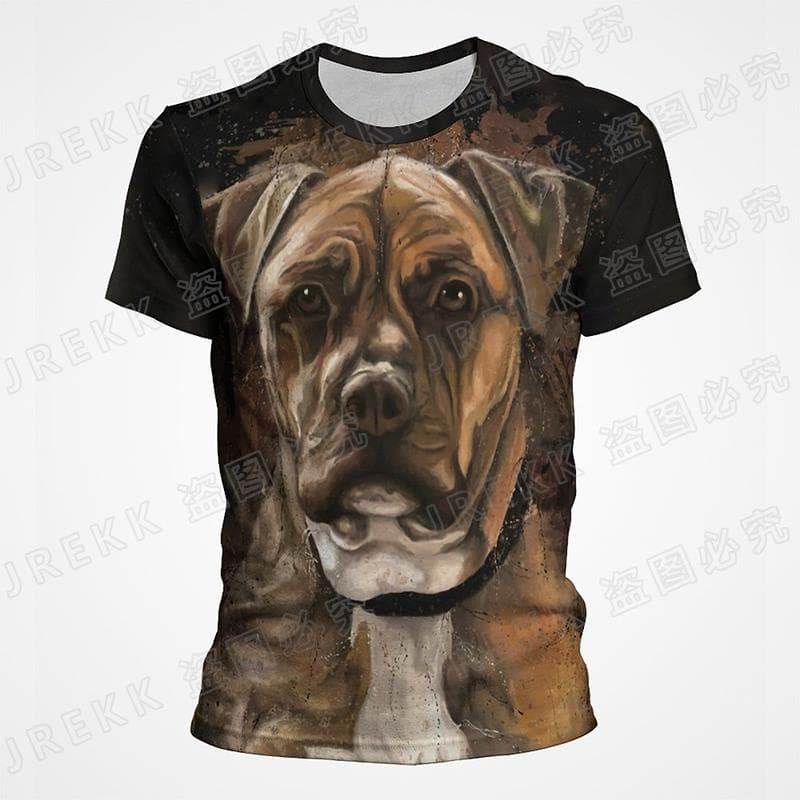 Ανδρική Μόδα 3D Τυπωμένο Ανδρικό T-Shirt Στρογγυλή Λαιμόκοψη Κοντομάνικο Μοντέρνο Street Wear