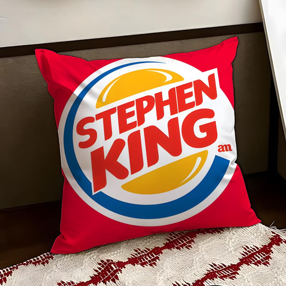 BBurger KKing Logo Cushion Cover Reversible Soft Durable Pillow Cover Home Car MultiScene Use for Daily Comfort