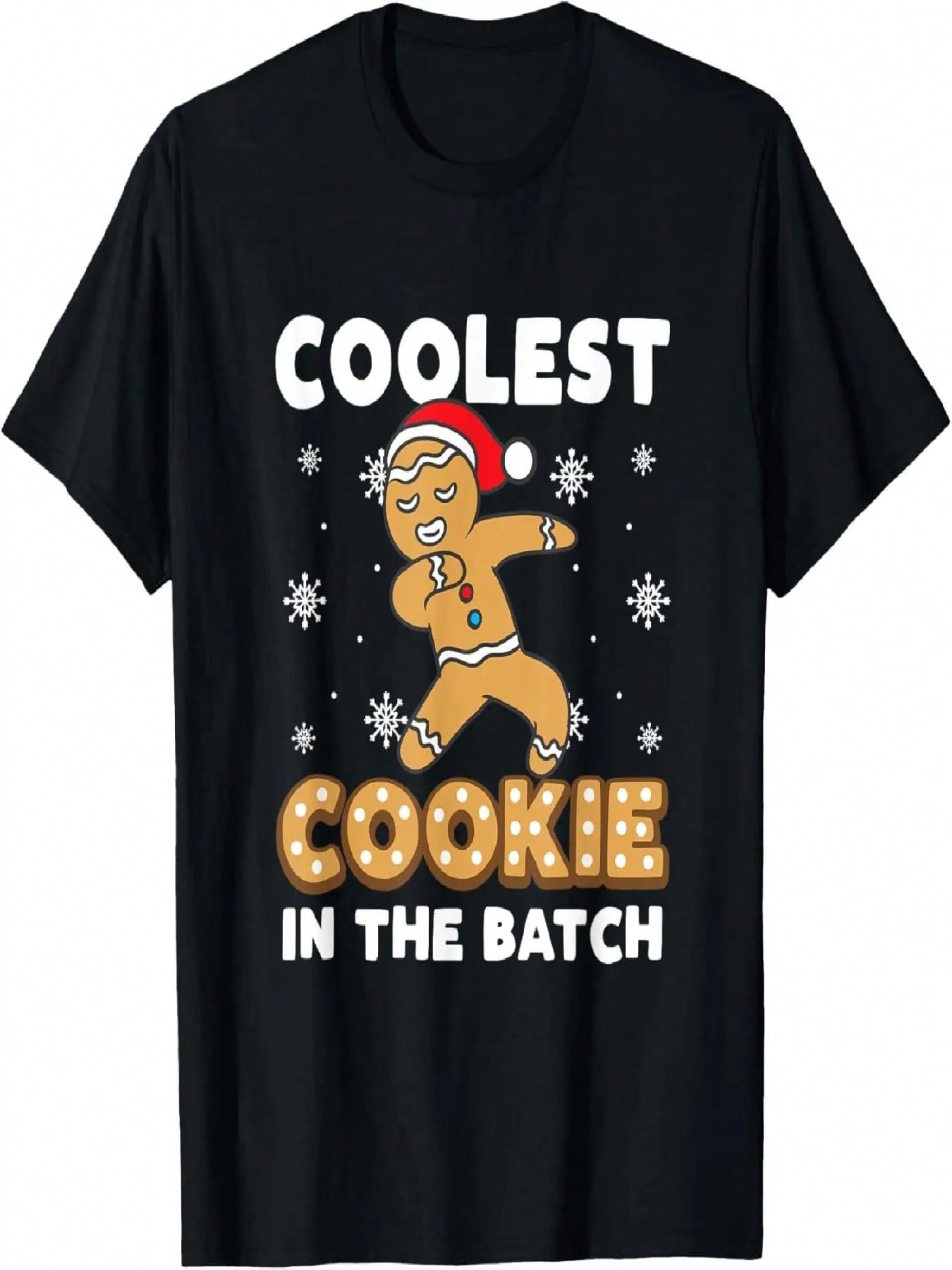 Coolest Cookie In The Batch Dabbing Gingerbread Man Costume T-Shirt S
