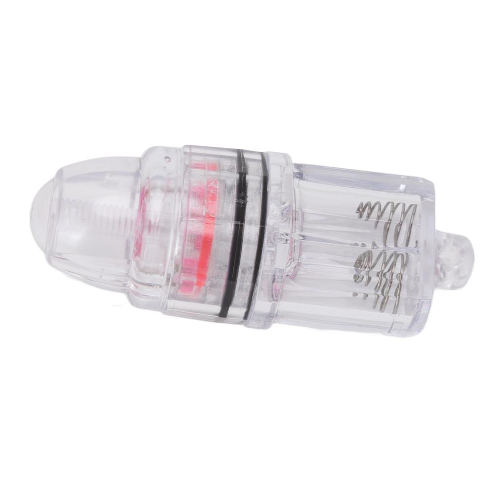 Deep Drop Fishing Light Transparent Plastic AA Battery Powered LED Fishing Light for Trolling Sea Freshwater Red