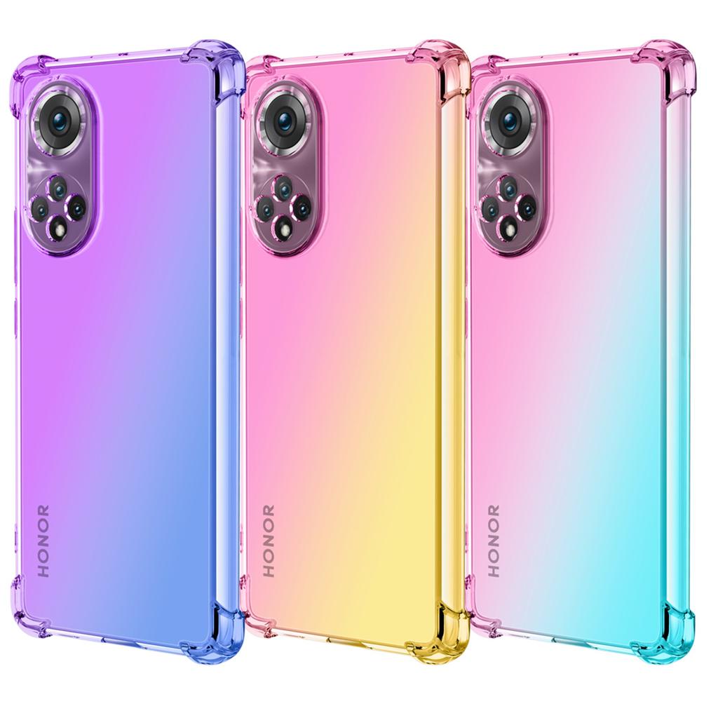 Clear Cute Gradient Phone Case Slim Anti Scratch Flexible TPU Cover Shockproof Protective Case for Huawei Honor 9X Lite 20 9A 9S 10I 20S 50 60 90