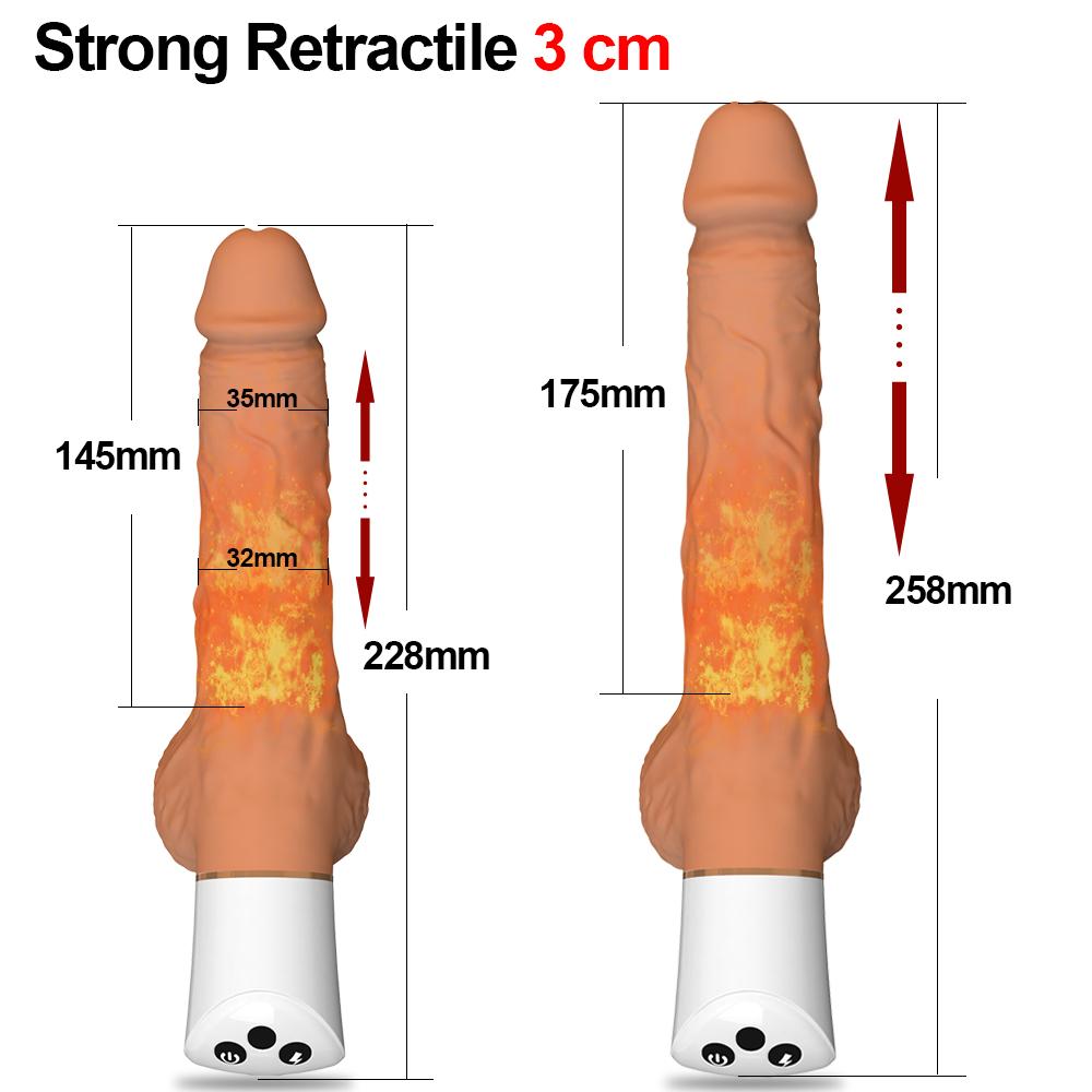 Sexuální stroj pro ženy Výkonné automatické zatahovací dildo Vibrátor Dálkové ovládání Orgasmus Love Gun Machine Sexuální hračky pro dospělé 18
