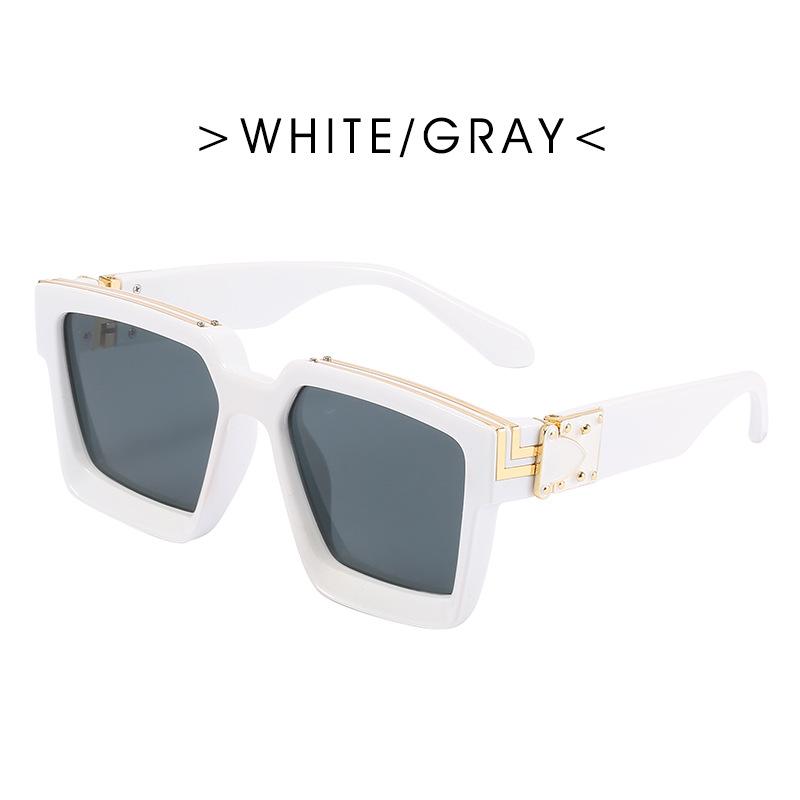 Man Brand Designer Fashion Mirror Sun Glasses Square Vintage Sunglasses Male Retro Black Outdoor Travel Mirror