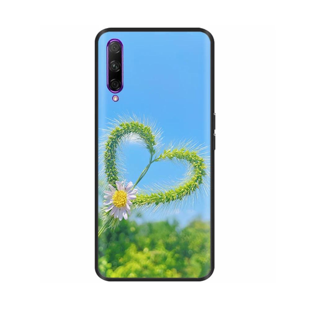 Black Silicone Case For Huawei P Smart Pro Case Cute Soft Cover for Huawei P Smart Pro Fundas PSmart Pro Protective Shell Capas
