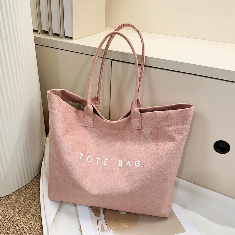 

Versatile Women s Fashion Tote: 2025 Large Capacity Casual Handbag One Size розовый