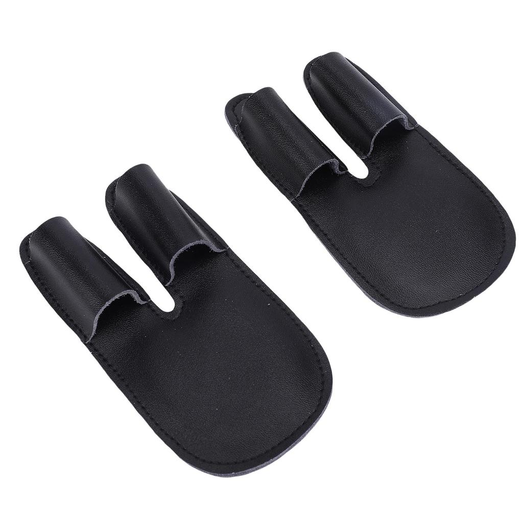 2pcs Baseball Finger Guard PU Leather Thickened Palm Shock Absorbing Sports Finger Sleeve Outdoor Training   Gear