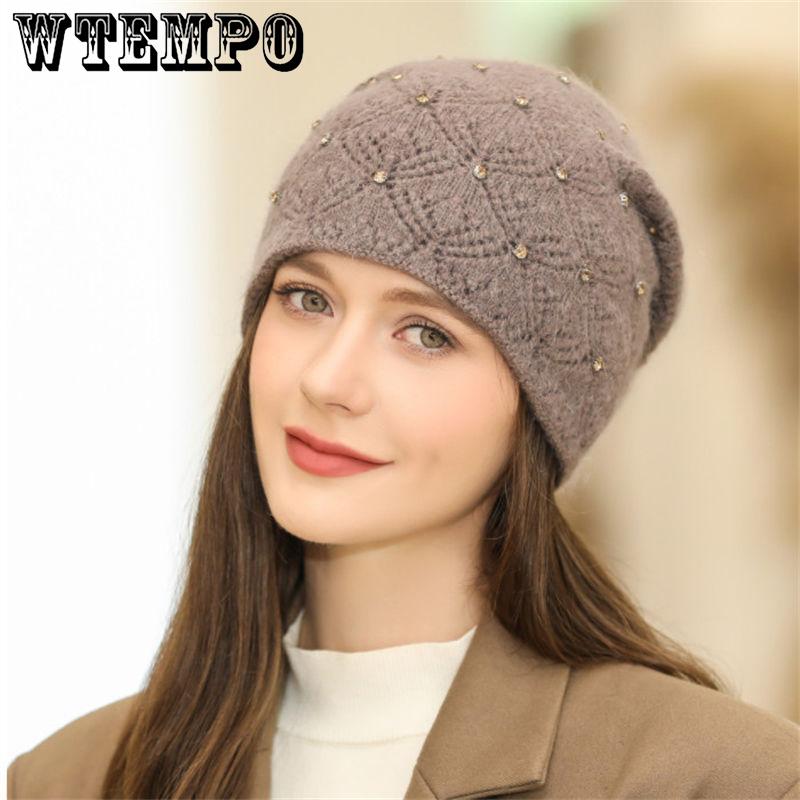 Nowa damska czapka zimowa Streetwear ciepła czapka moda udekoruj czapka beanie dla kobiet na co dzień czapka z dzianiny